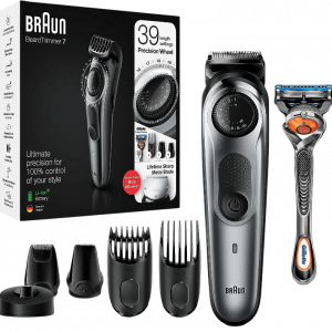 Pack para el afeitado de la arca Braum, conteniendo recortadora eléctrica y maquinilla manual de afeitar