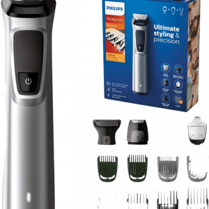 Recortadora de pelo de la marca Philips con varios peines intercambiables para diferentes tipos de corte de pelo
