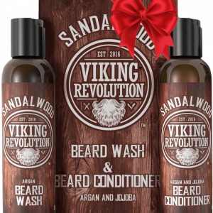 Kit de acondicionador y champú para barba de la marca Viking
