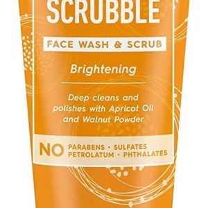 Bote conteniendo exfoliante y limpiador facial masculino con bríos aceites, de la marca Jason.